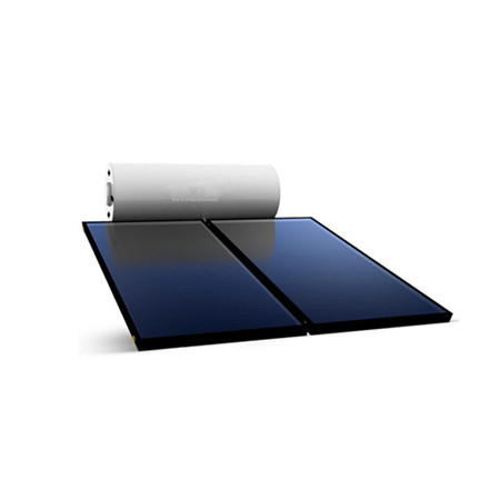 Aquecedor solar de água termossifão 150L de baixo preço na cobertura com painel plano