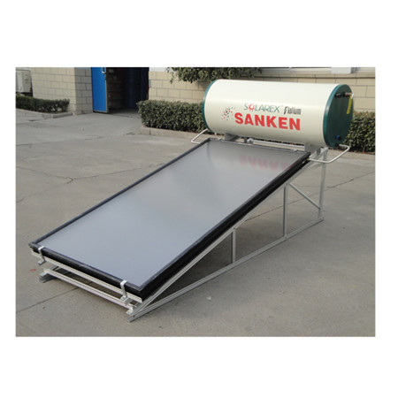 Aquecedor solar de água de painel plano com energia solar